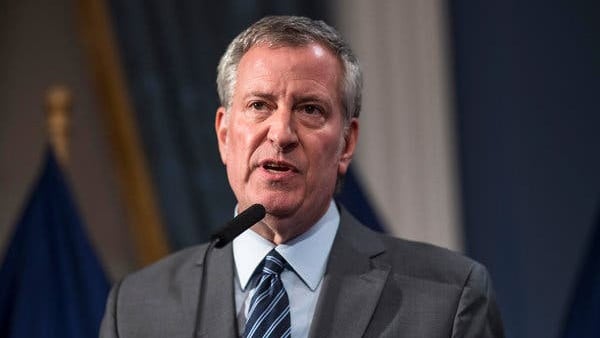 NY City Mayor Bill De Blasio