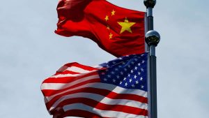 US and China Flags Newt Gingrich