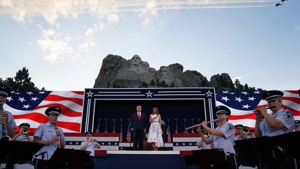 President Trump at Mount Rushmore Independence Day 2020