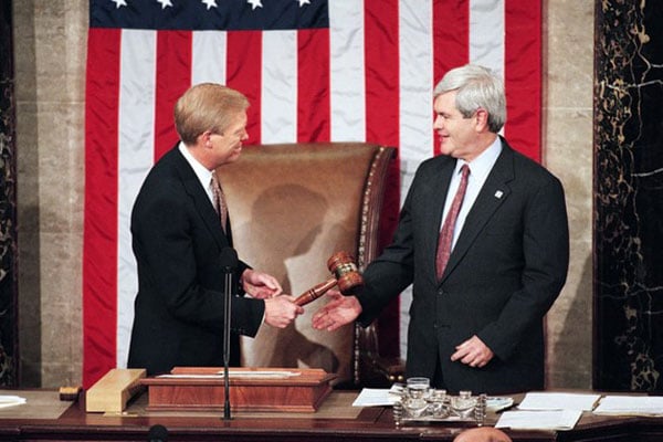 8-Speaker-Gavel Newt Gingrich 50th Speaker of the House