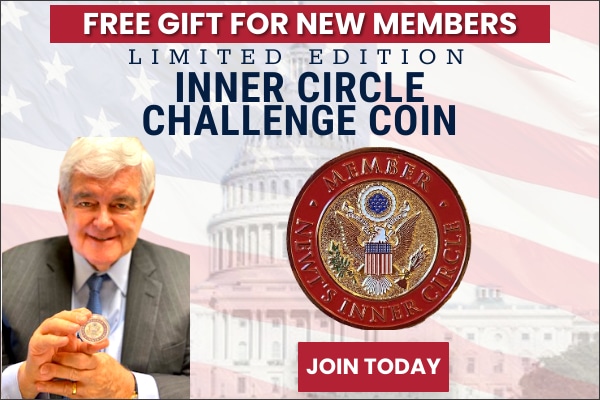 Newt Gingrich Inner Circle Challenge Coin