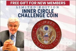 Newt Gingrich Inner Circle Challenge Coin