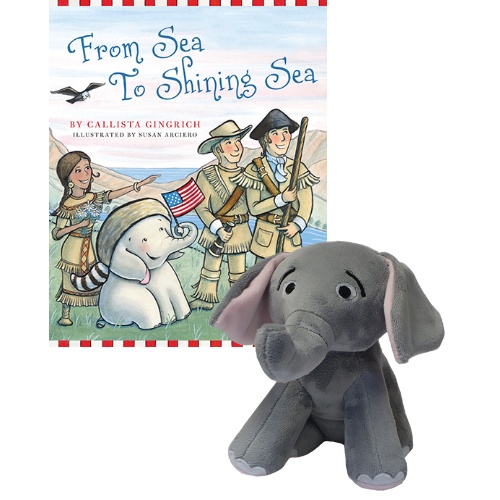 Ellis the Elephant From Sea to Shining Sea - Autographed Book and Plush Toy Callista Gingrich