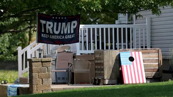 Trump flags, signs, banners are symbolic