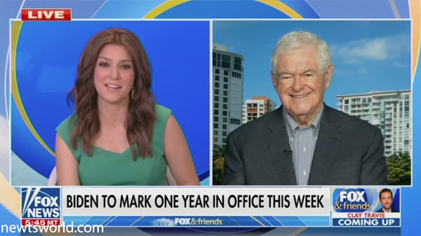 Newt on Fox and Friends Jan 17 2022