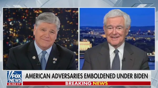 Newt on Hannity Apri 5 2022