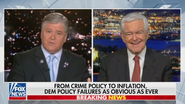 Newt Gingrich Hannity June 8 2022