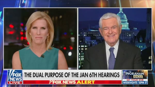 Newt Gingrich Laura Ingraham June 9 2022