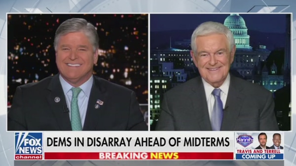 Newt on Hannity July 18 2022