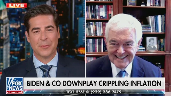 Newt on Jesse Watters Primetime July 13 2022