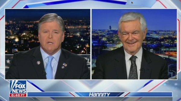 Newt Gingrich Hannity Aug 30 2022