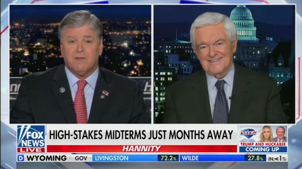 Newt on Hannity 08 16 2022